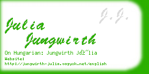 julia jungwirth business card